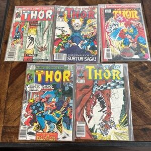 Marvel Thor Comic Collection - Red, Blue, Yellow Covers